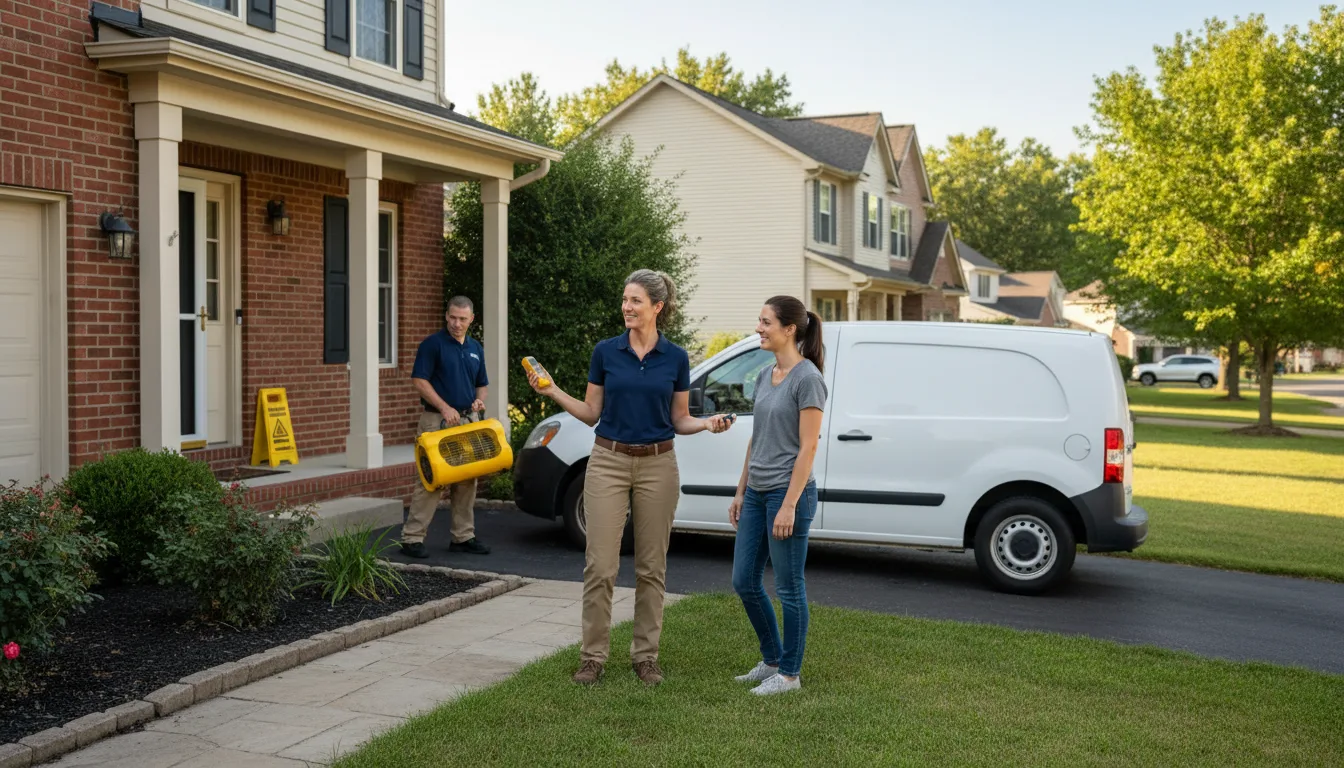 Residential water damage restoration in Lake Cormorant, MS